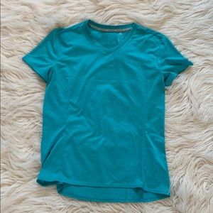 Minimal adidas work out short sleeve turquoise